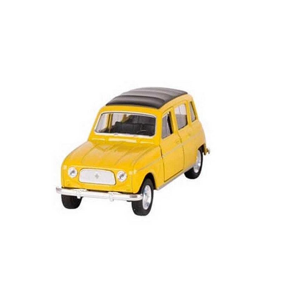 Kids Goki Bateaux, Voitures, Trains | Voiture Renault 4L R Trofriction - Jaune