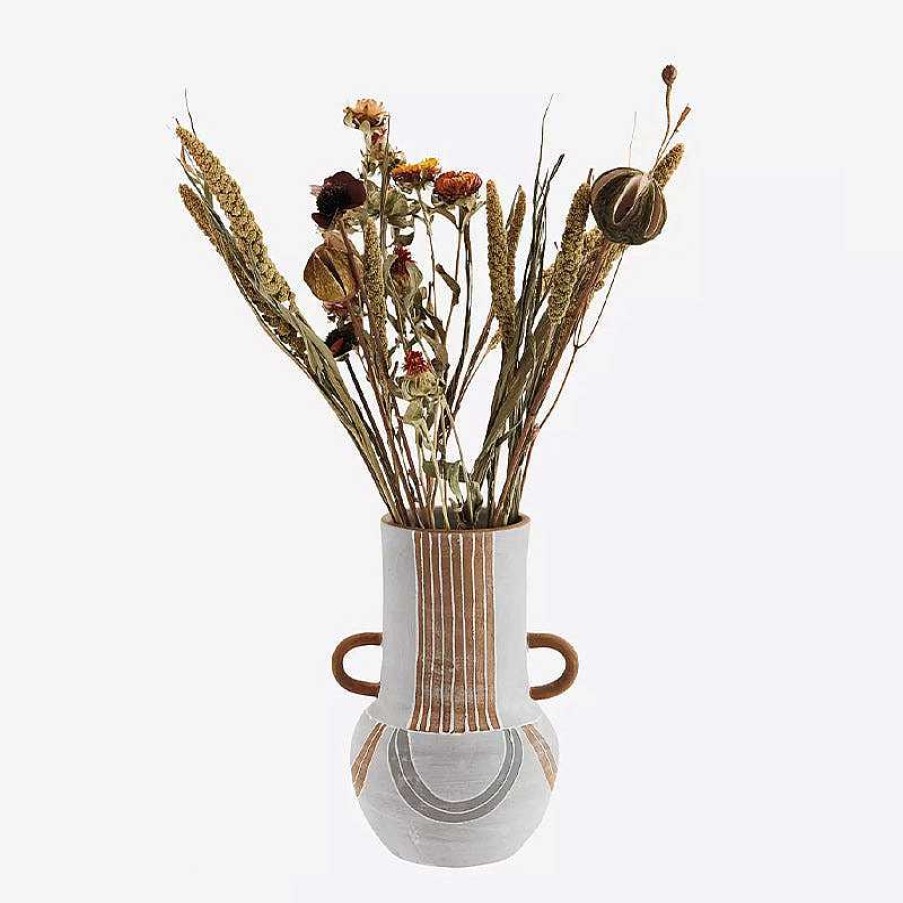 Maison & D Coration Madam Stoltz Vases | Vase En Terre Cuite Avec Poign Es - Madam Stoltz