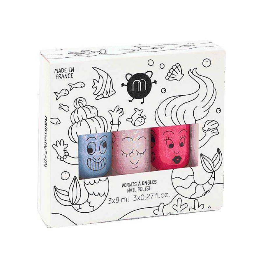 Kids Nailmatic kids | Set De 3 Vernis - Mermaid