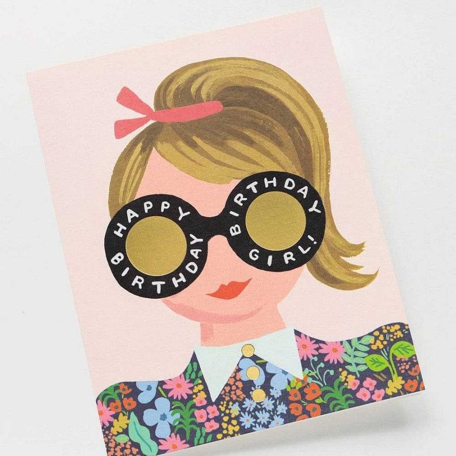 Lifestyle Rifle Paper Co. Anniversaires | Carte D'Anniversaire - Meadow Girl - Rifle Paper Co