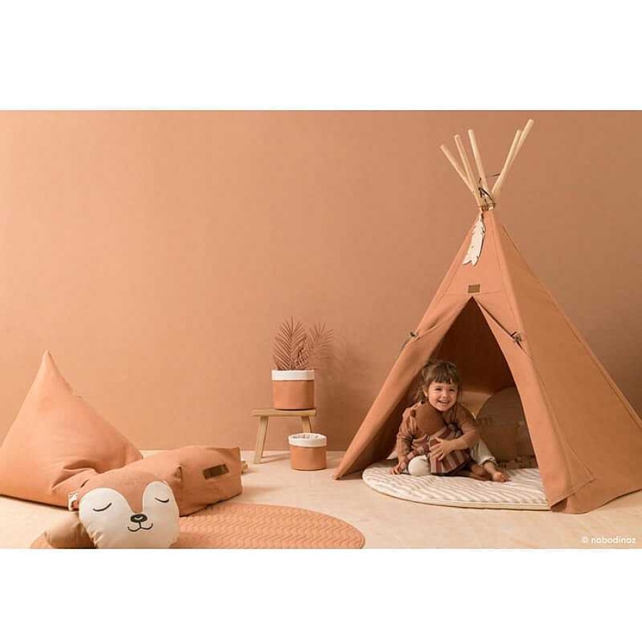 Kids Nobodinoz Cabanes & Tipis | Tipi Nevada Sienna Brown - Nobodinoz