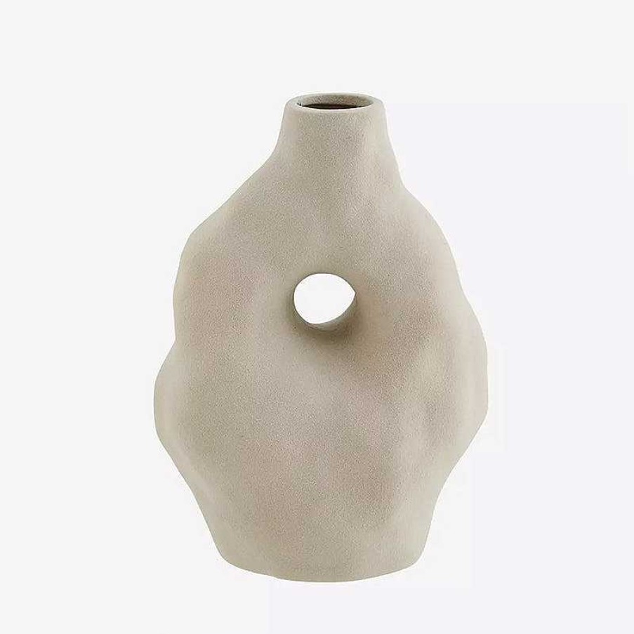 Maison & D Coration Madam Stoltz Vases | Vase En Gr S Beige - Madam Stoltz