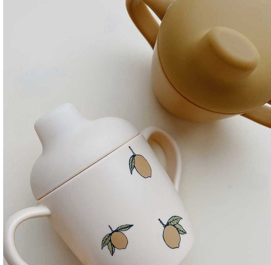 Kids Konges Slojd Vaisselle Enfant | Set De 2 Tasses - Lemon - Konges Slojd