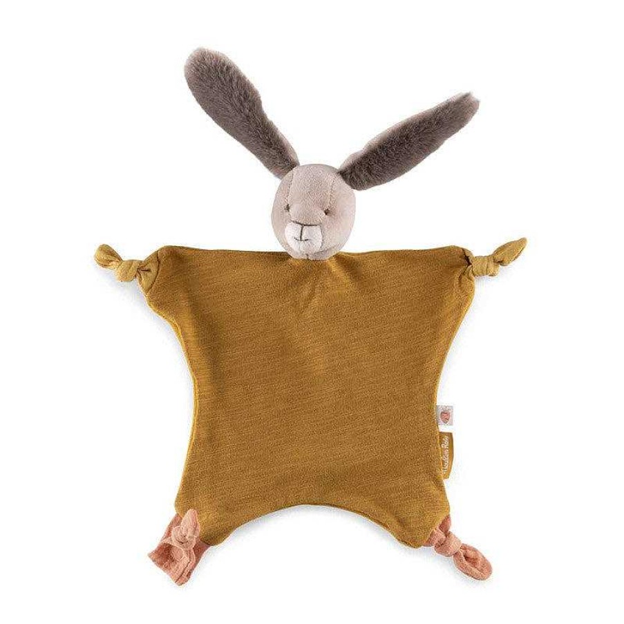 Kids Moulin Roty Doudous & Peluches | Doudou Lapin Ocre Trois Petits Lapins Moulin Roty