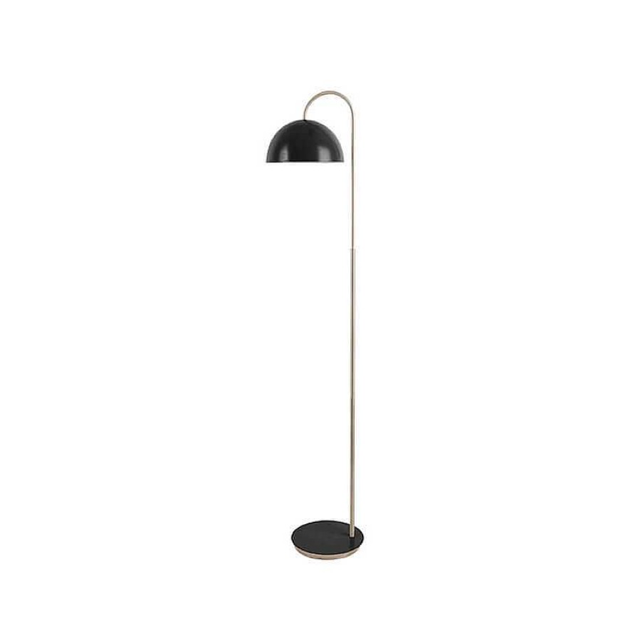 Maison & D Coration Present Time Liseuses & Lampadaires | Lampadaire Dome Noir - Present Time