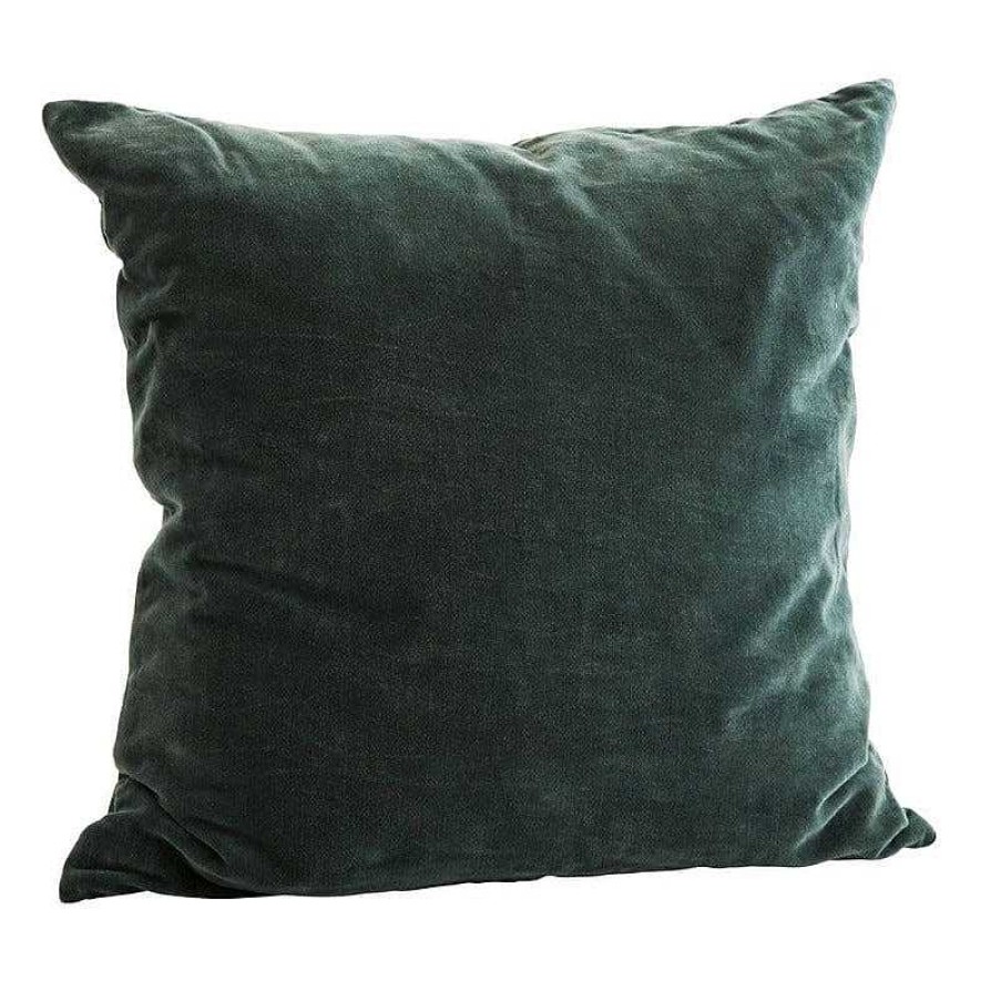 Maison & D Coration Madam Stoltz Coussins | Housse De Coussin Carr E Vert - Madam Stoltz