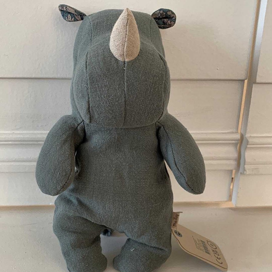 Kids Maileg Doudous & Peluches | Doudou Rhino Vert - Maileg