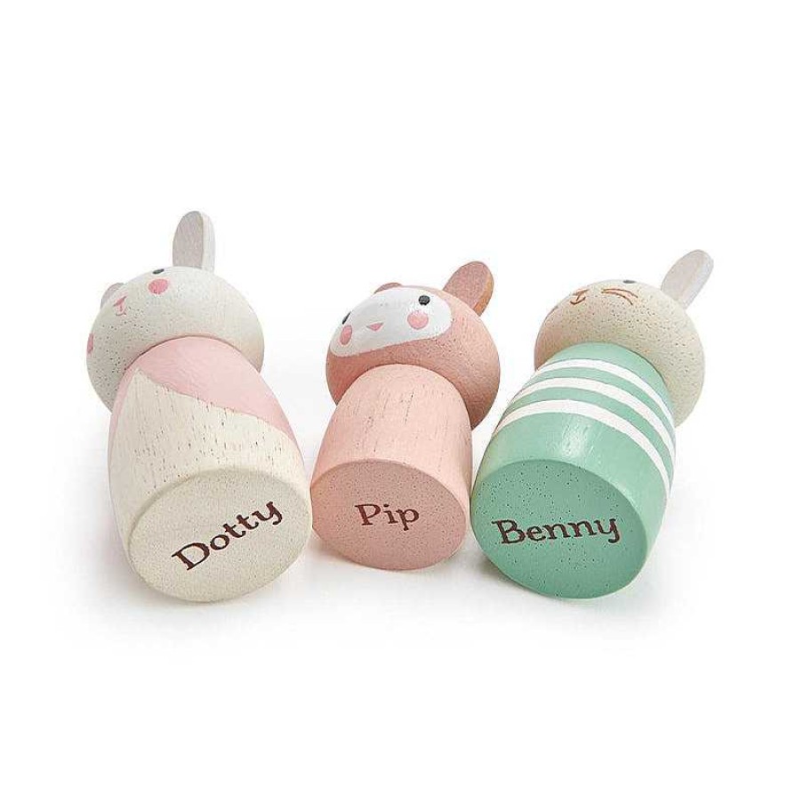 Kids Tender Leaf Jouets Co-Responsables | Figurines En Bois Famille Lapin - Tender Leaf