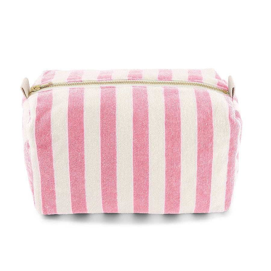 Femmes Rose in April Accessoires | Trousse De Toilette Vic Rayures Strawberry - Rose In April