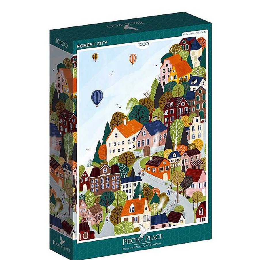 Lifestyle Pieces & Peace Puzzles | Puzzle Forest City - 1000 Pi Ces