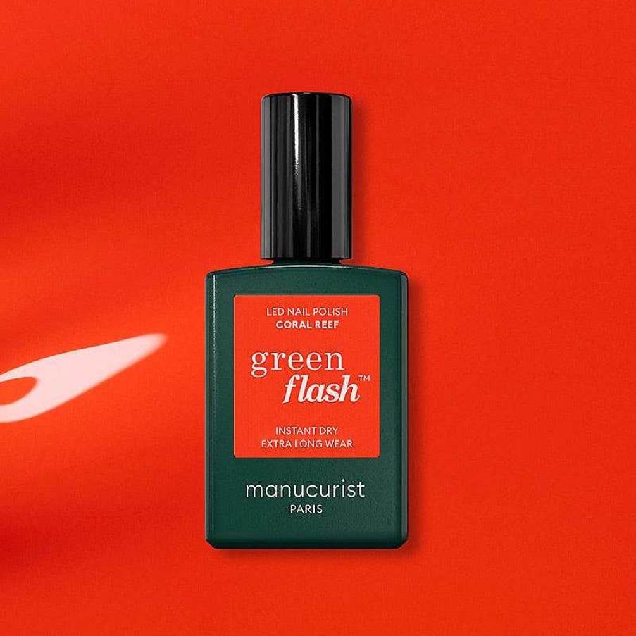 Femmes Manucurist Vernis Ongles | Manucurist - Vernis Led Green Flash Coral Reef