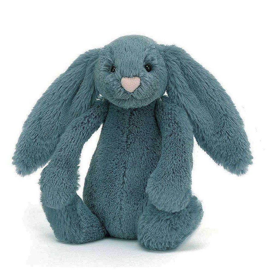 Kids Jellycat Doudous & Peluches | Jellycat Bashful Bunny - Dusky Blue Small