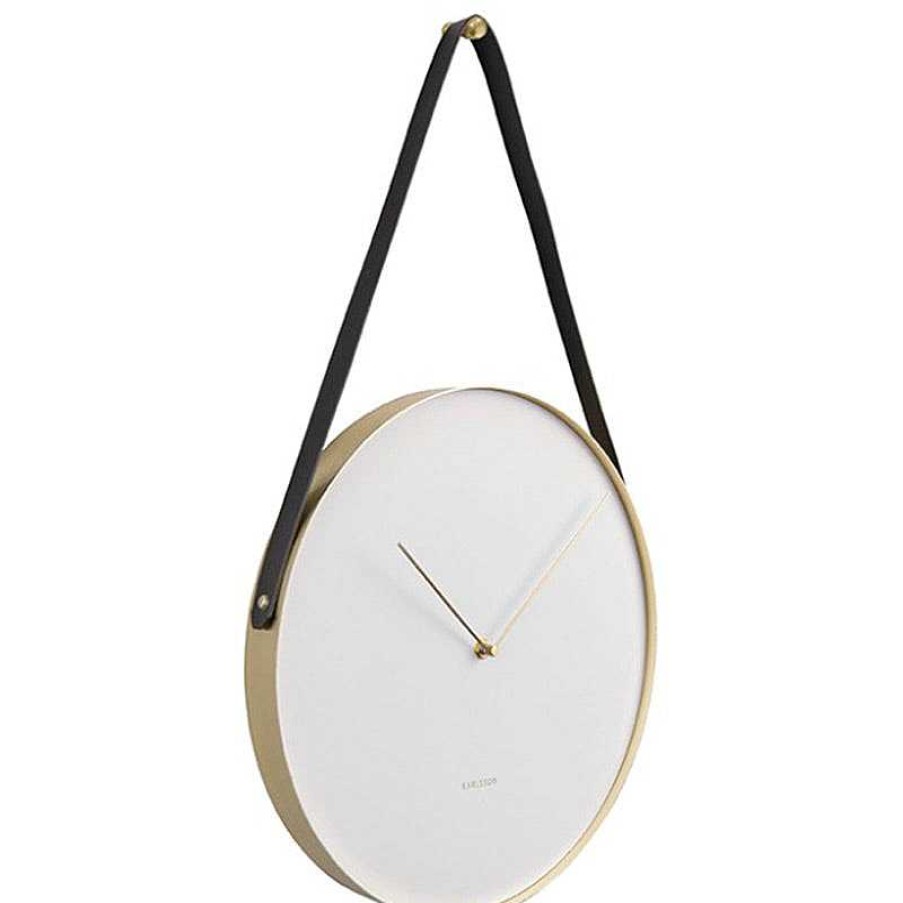 Maison & D Coration Karlsson Horloges, R Veils En Bois | Horloge Murale - Blanche