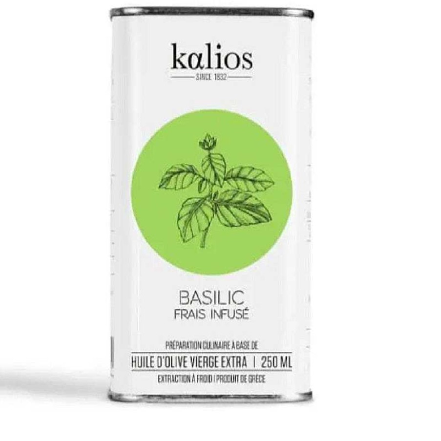 Epicerie Fine Kalios | Huile D'Olive - Infus E Au Basilic