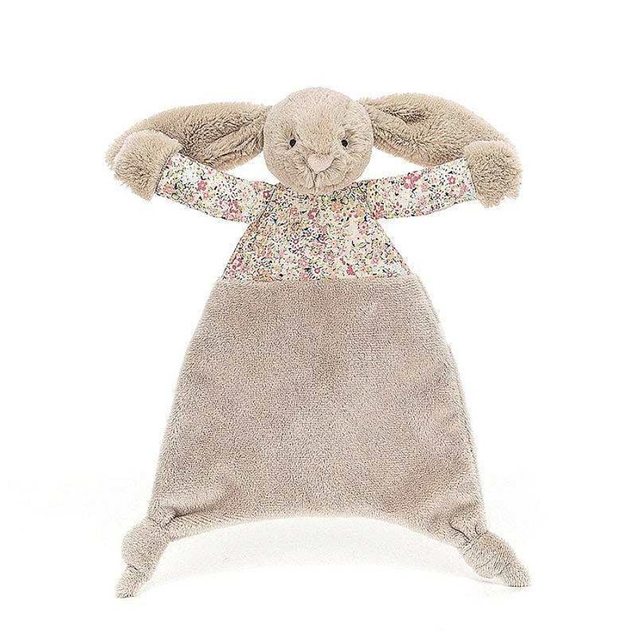 Kids Jellycat Doudous & Peluches | Jellycat - Doudou Plat - Lapin Blossom Beige