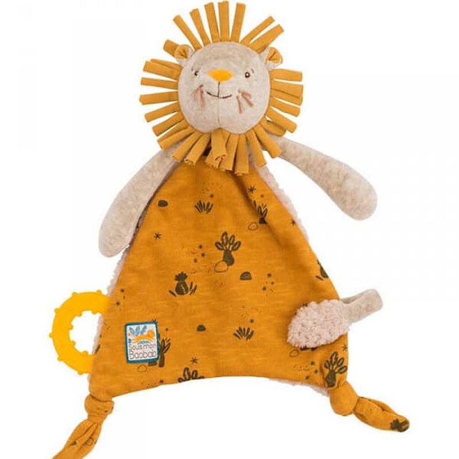 Kids Moulin Roty Doudous & Peluches | Doudou Attache-T Tine Lion - Sous Mon Baobab