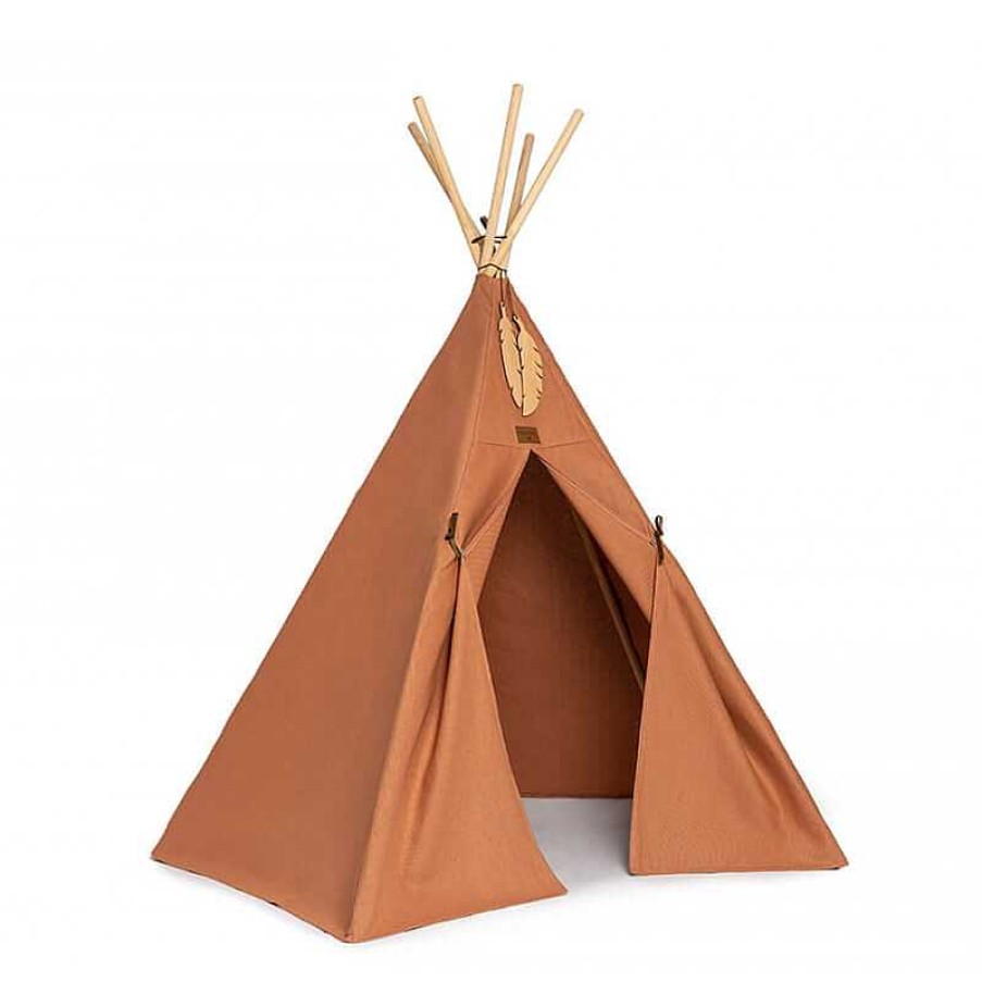 Kids Nobodinoz Cabanes & Tipis | Tipi Nevada Sienna Brown - Nobodinoz