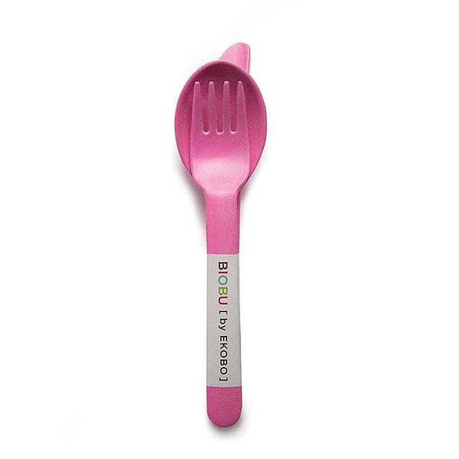 Kids Ekobo Vaisselle Enfant | Set De Couverts Trio - Rose