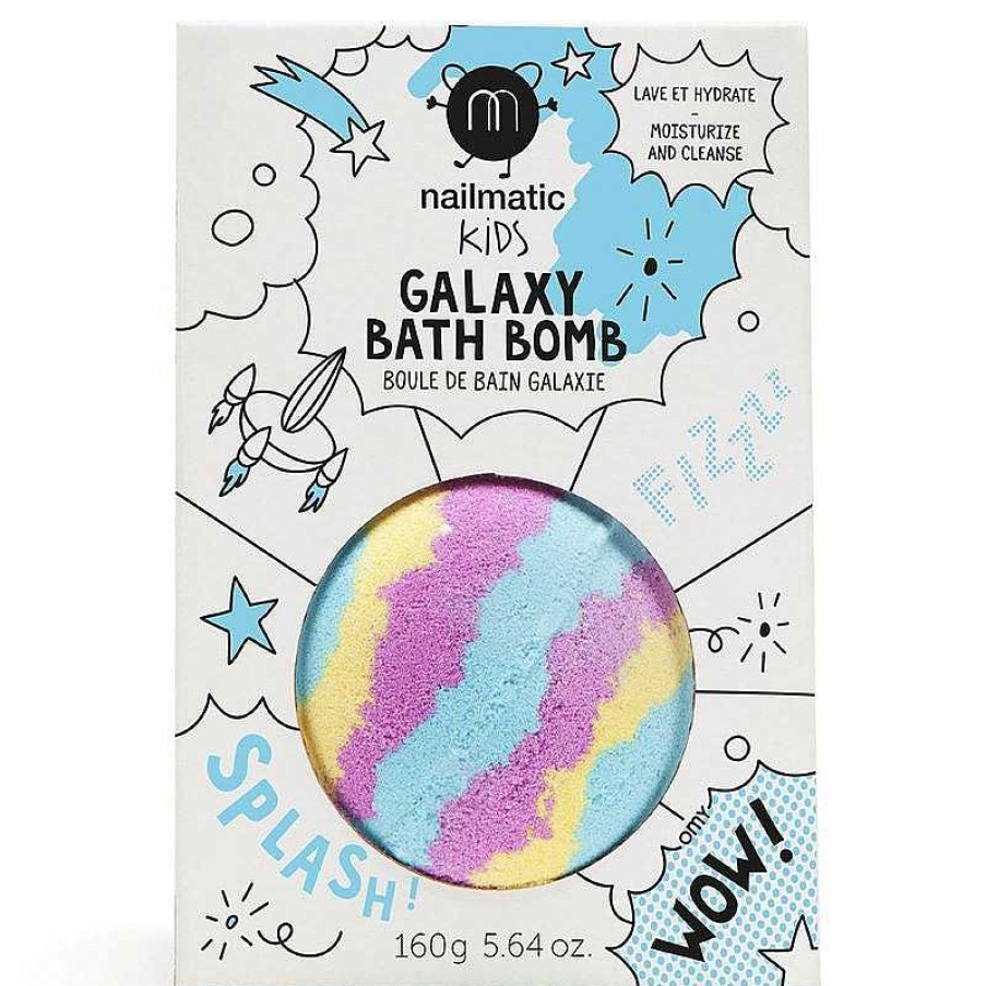 Kids Nailmatic kids Accessoires De Bain | Boule De Bain Effervescente Galaxy - Bleue