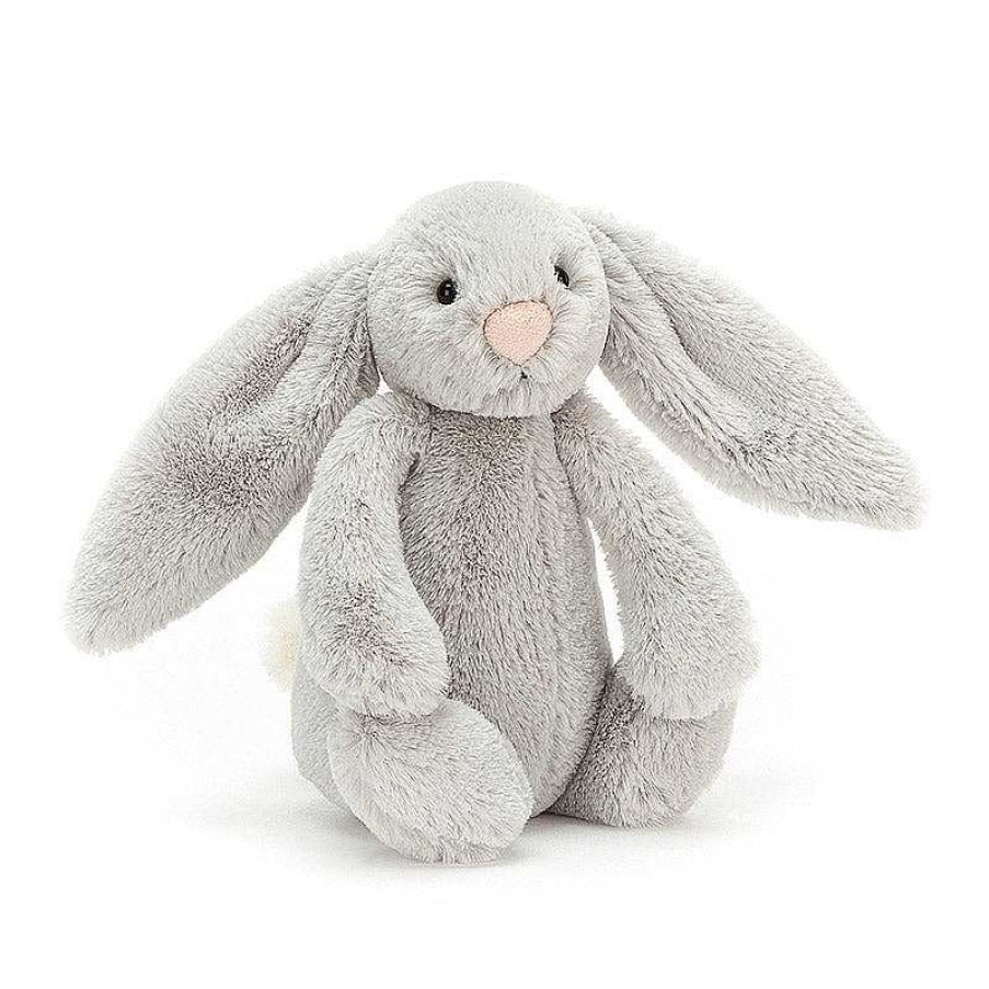 Kids Jellycat Doudous & Peluches | Jellycat - Lapin Bashful Silver Small