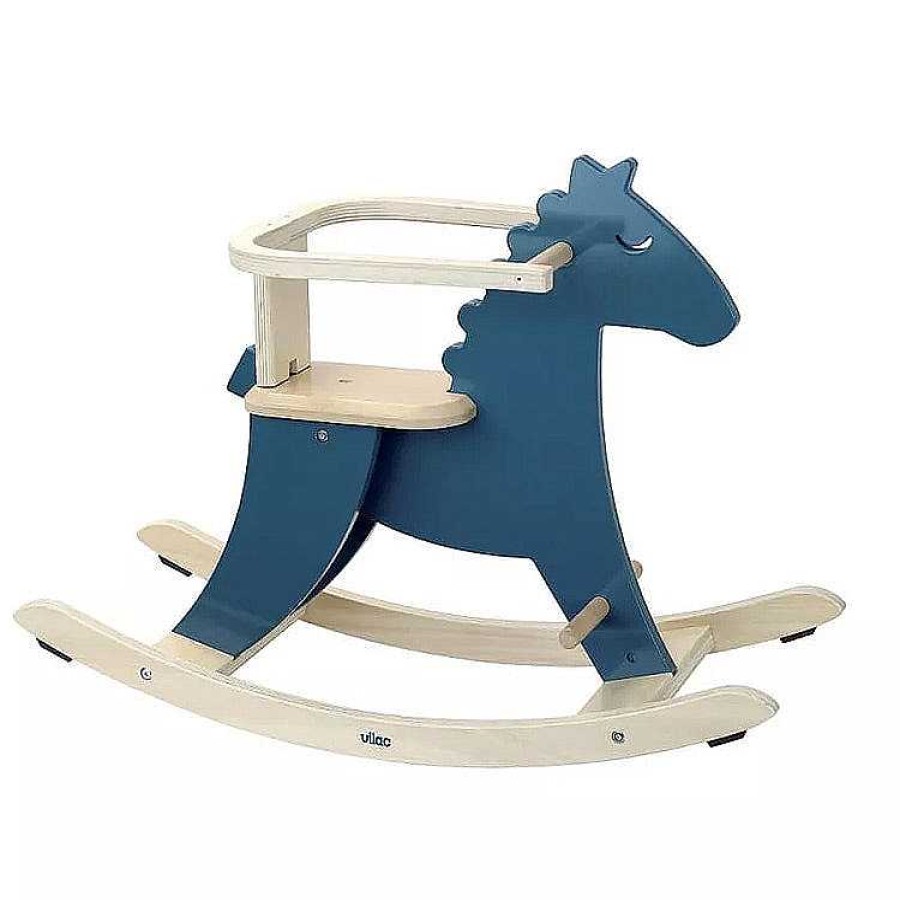 Kids Vilac Jouets D' Veil | Cheval Bascule Bleu - Vilac