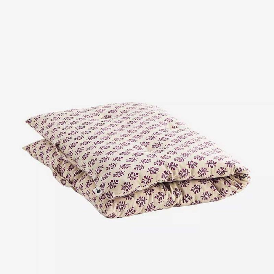 Maison & D Coration Madam Stoltz Plaids, Matelas De Sol | Edredon Fuchsia - Madam Stoltz