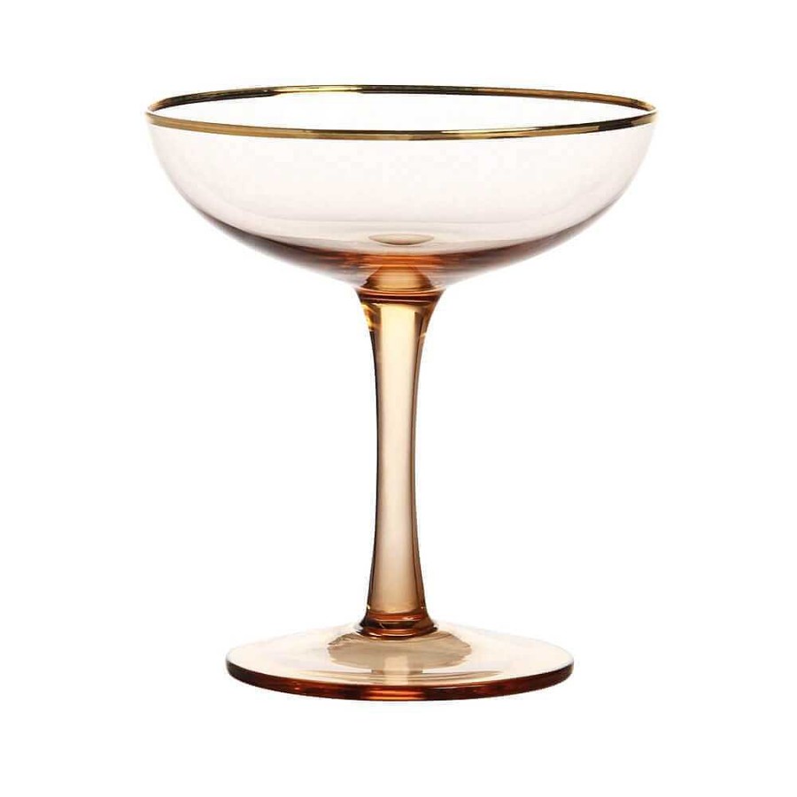 Maison & D Coration Klevering Verres, Carafes & Bouteilles | Set De 2 Coupes Champagne - Rose