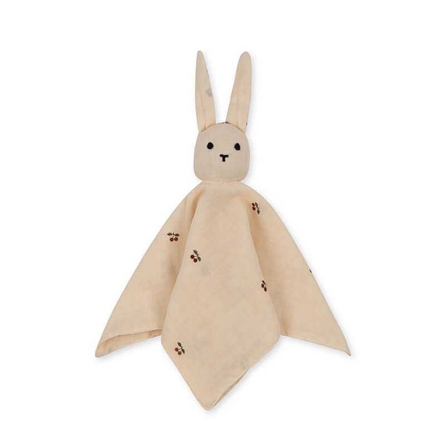 Kids Konges Slojd Doudous & Peluches | Doudou Lapin Plat Cherry - Konges Slojd