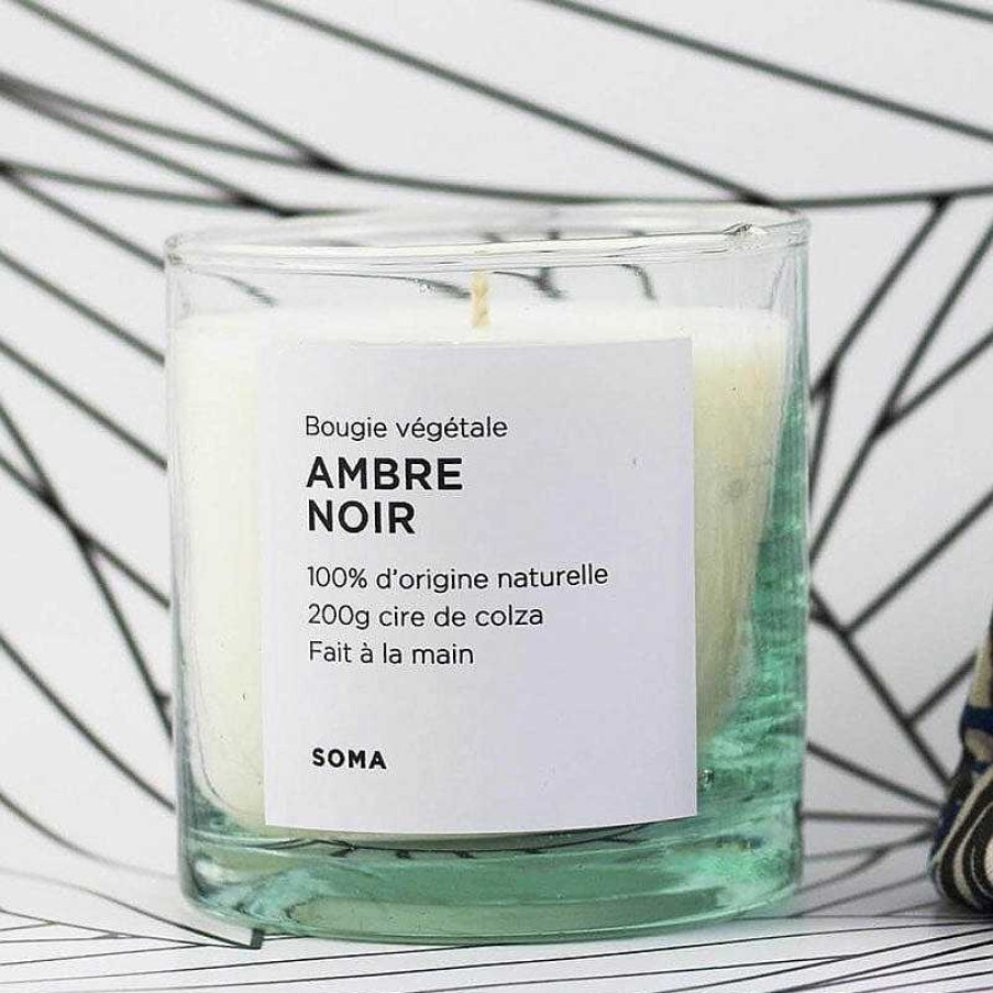 Maison & D Coration Soma Bougies Parfum Es | Bougie Naturelle - Ambre Noir