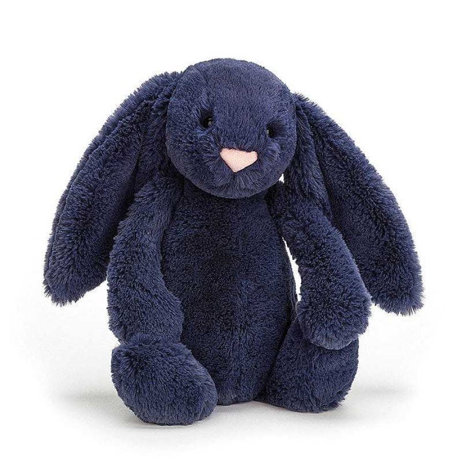 Kids Jellycat Doudous & Peluches | Jellycat - Lapin Bashful Navy Small