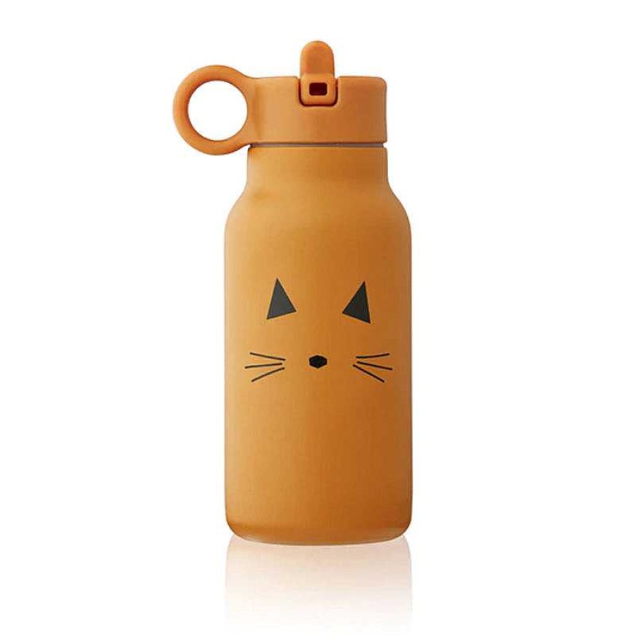 Kids Liewood Vaisselle Enfant | Gourde Isotherme - Chat Moutarde