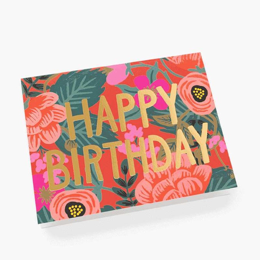 Lifestyle Rifle Paper Co. Anniversaires | Carte D'Anniversaire - Poppy Birthday - Rifle Paper Co.