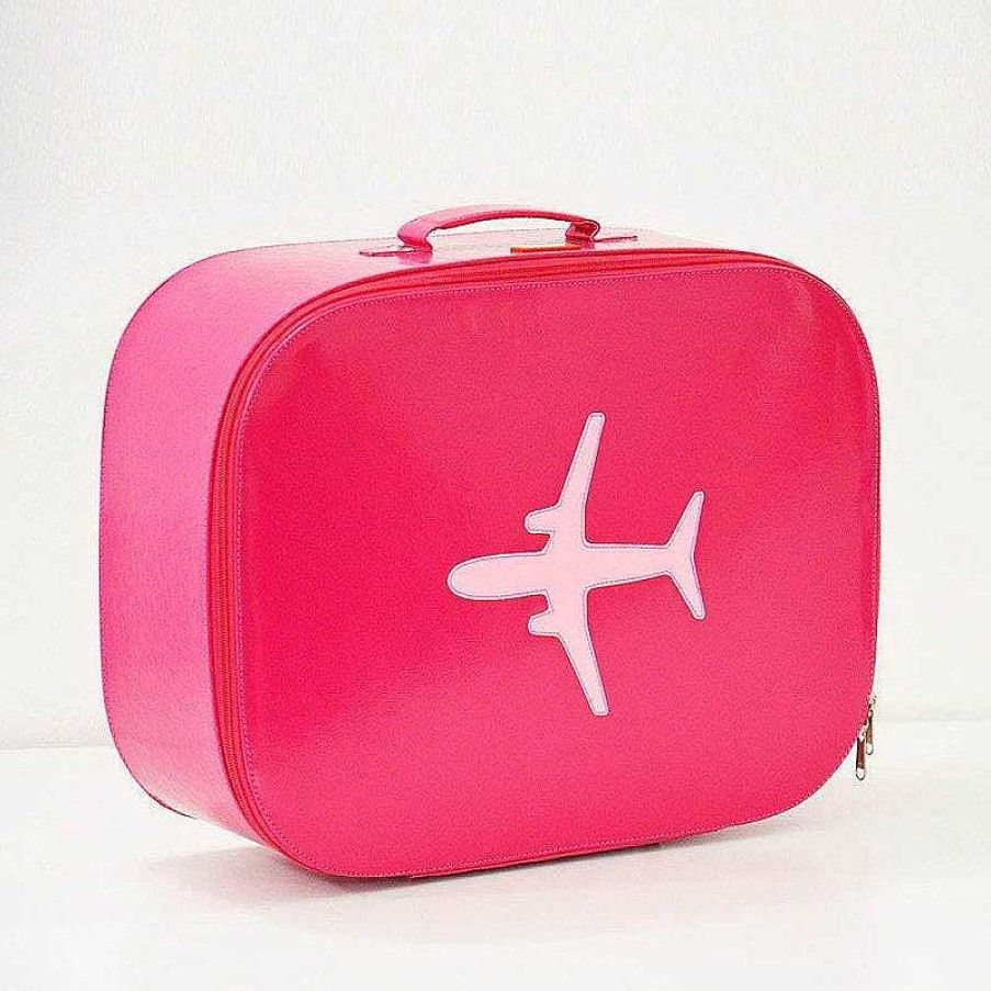 Kids Bakker Made With Love Valises | Valise Avion Vinyl - Fushia