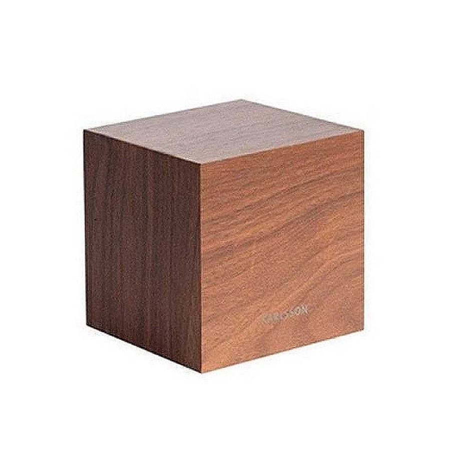 Maison & D Coration Karlsson Horloges, R Veils En Bois | R Veil Mini Cube - Bois Fonc