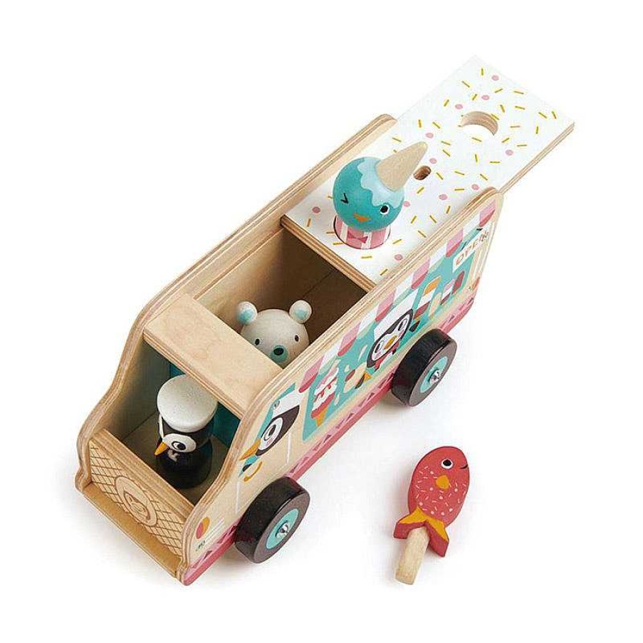 Kids Tender Leaf Jouets Co-Responsables | Camion Glacier En Bois - Tender Leaf