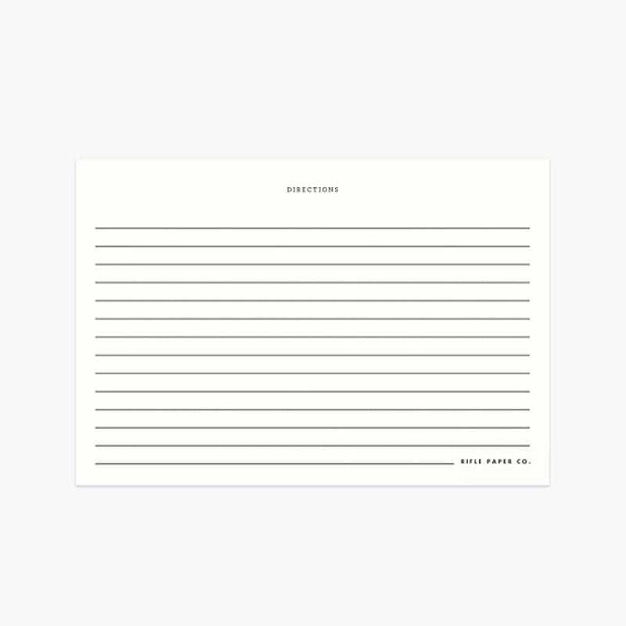 Lifestyle Rifle Paper Co. Fournitures | Set De 12 Fiches De Recettes