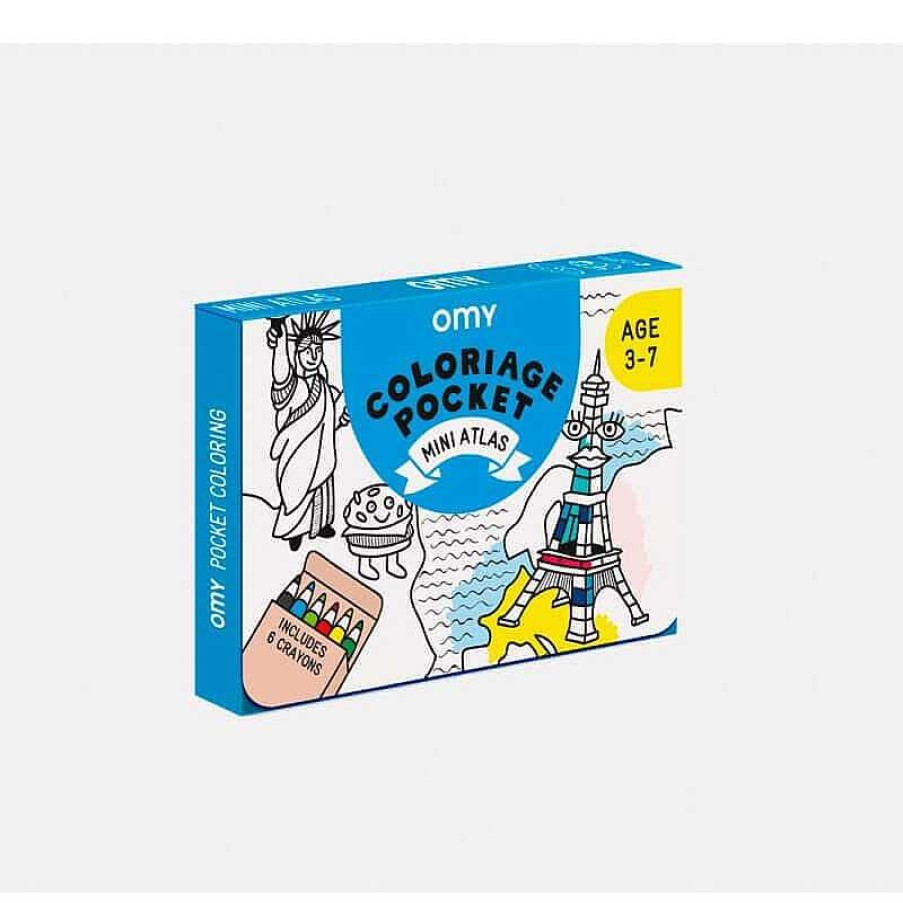 Kids OMY Design&Play Jeux Cr Atifs, De Loisir | Coloriage Pocket - Mini Atlas