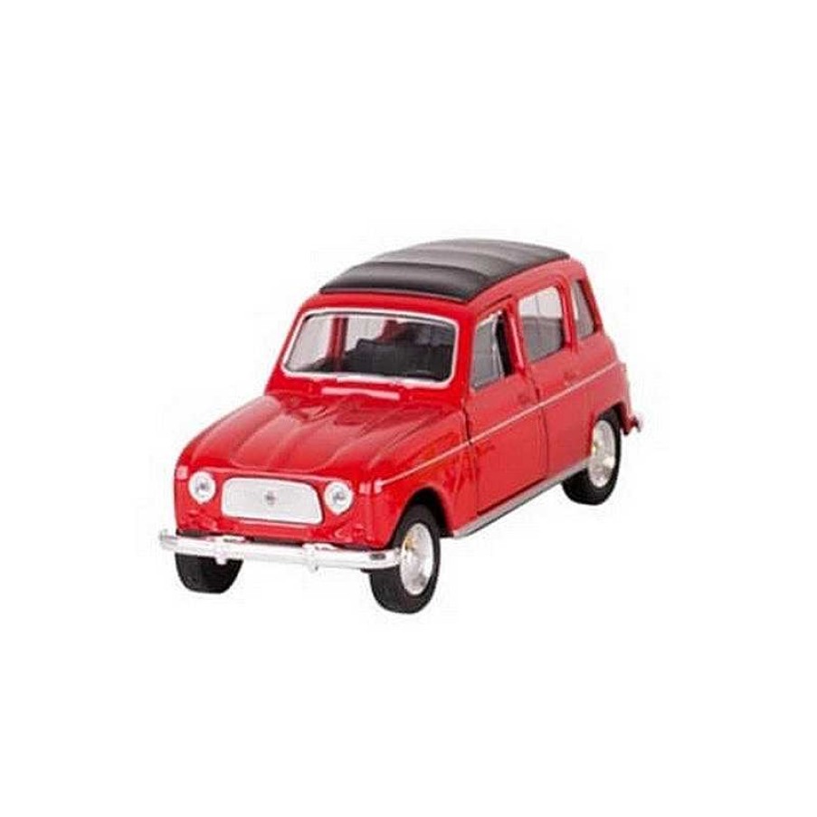 Kids Goki Bateaux, Voitures, Trains | Voiture Renault 4L R Trofriction - Rouge