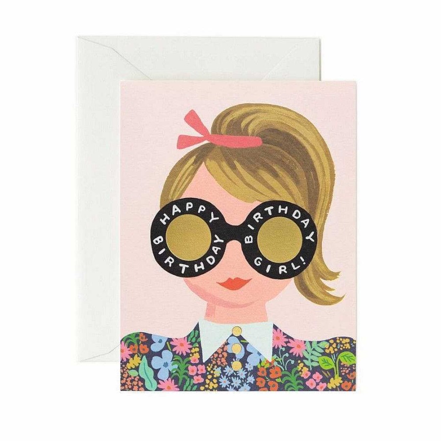 Lifestyle Rifle Paper Co. Anniversaires | Carte D'Anniversaire - Meadow Girl - Rifle Paper Co