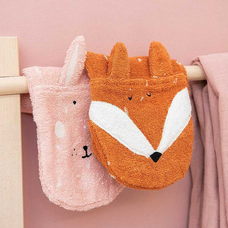 Kids Trixie Baby Accessoires De Bain | Duo Gants De Toilette Lapin & Renard - Trixie Baby