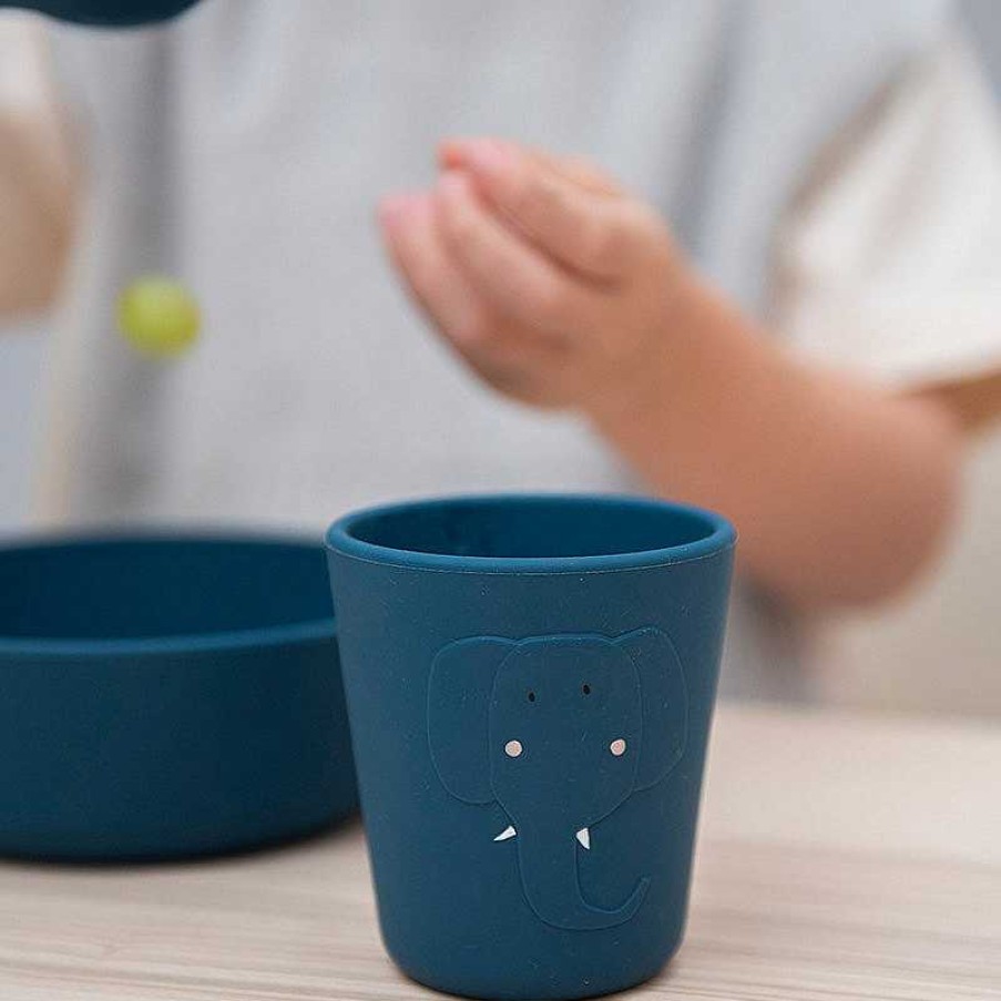 Maison & D Coration Trixie Baby Mugs, Tasses & Bols | Gobelet Silicone Set De 2 L Phant - Trixie Baby