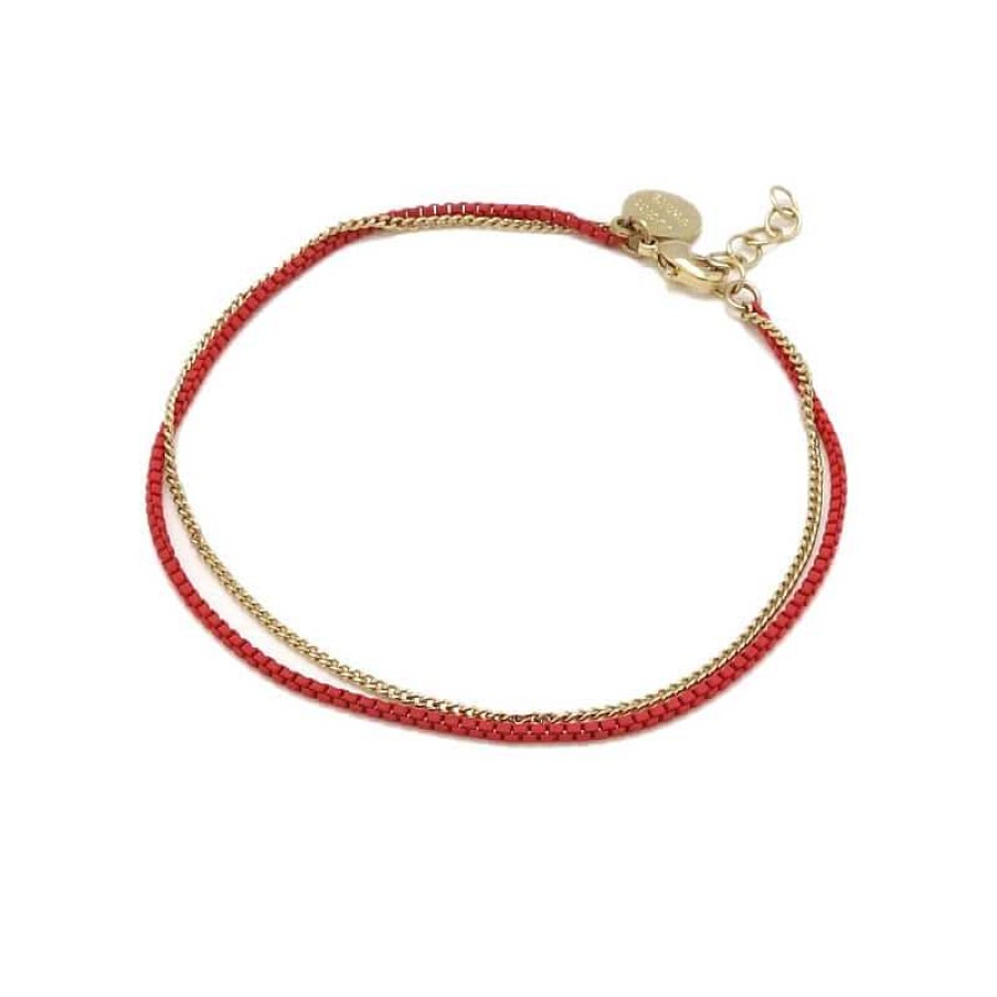 Femmes Judith Benita Bracelets | Bracelet Sunny Grenat (Rouge)