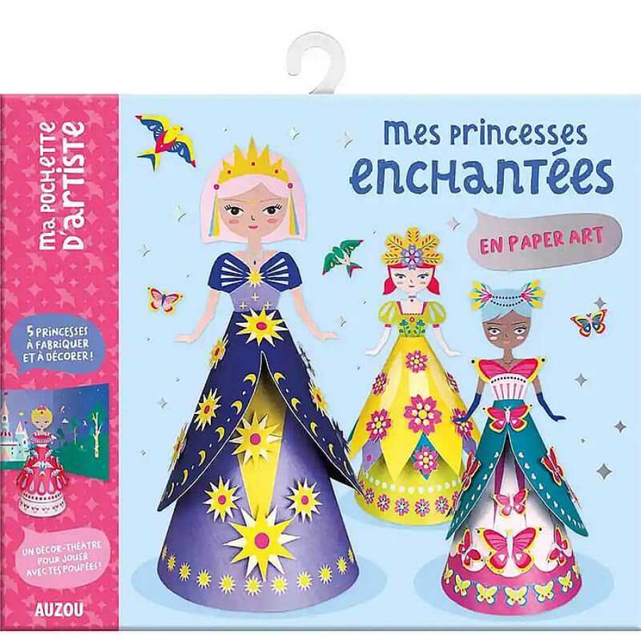 Kids Auzou Jeux Cr Atifs, De Loisir | Mes Princesses Enchant Es En Paper Art - Auzou