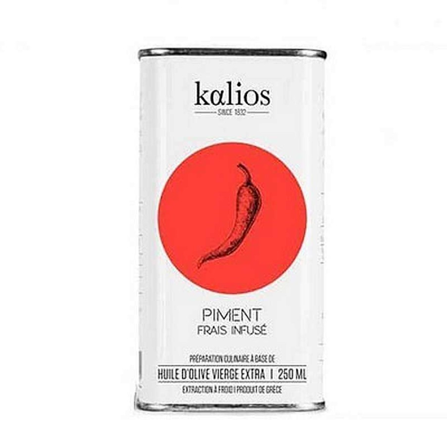 Epicerie Fine Kalios | Huile D'Olive - Infus E Au Chili