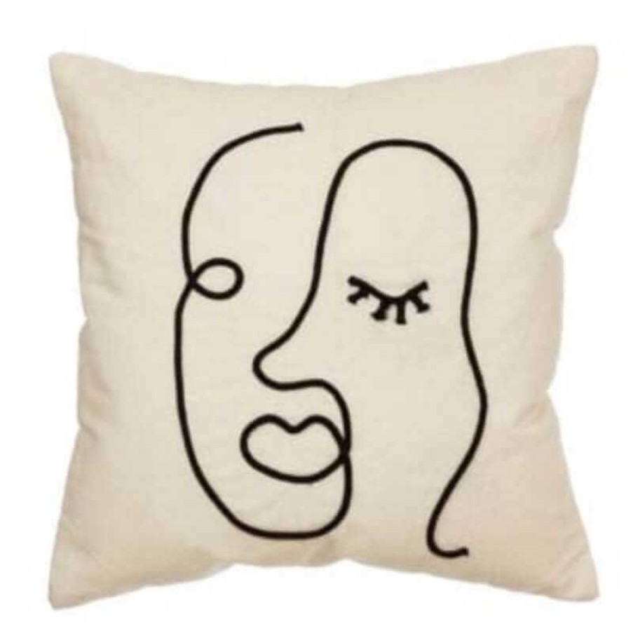 Maison & D Coration Sass & Belle Coussins | Coussin - Abstract Face