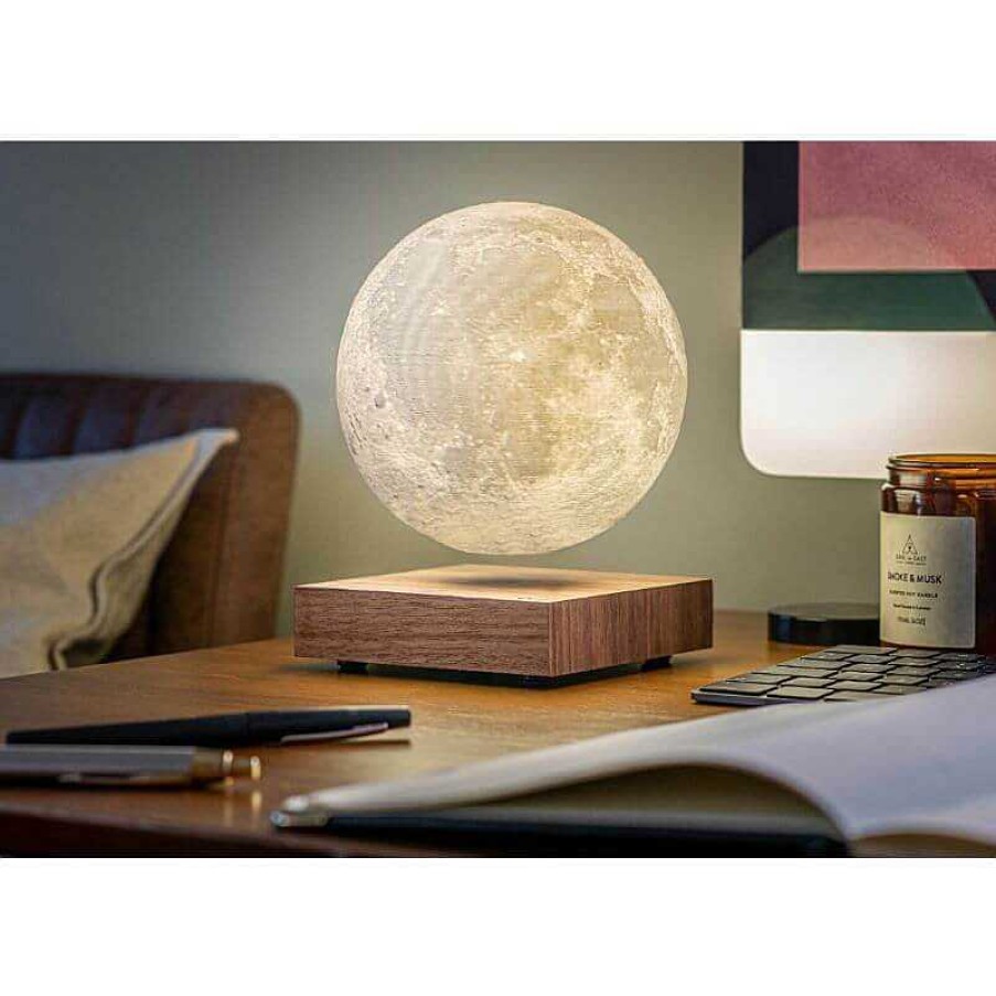 Maison & D Coration French Blossom Creations Lampes Poser | Lampe Flottante Lune - Walnut