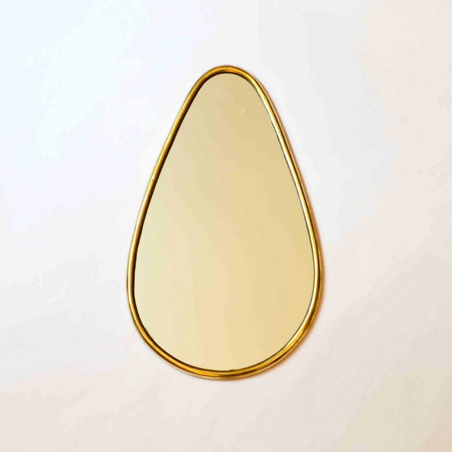 Maison & D Coration French Blossom Miroirs | Miroir Artisanal - Poire Bords Fins - Moyen