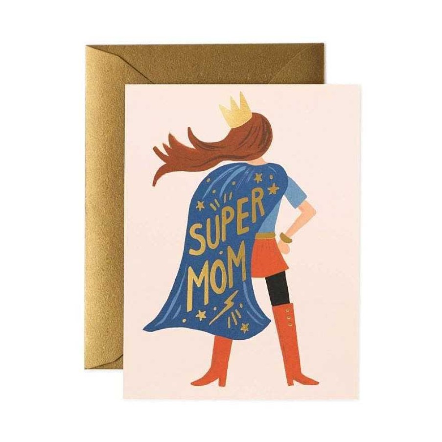 Lifestyle Rifle Paper Co. Papa & Maman | Carte De Voeux - Super Mom - Rifle Paper Co