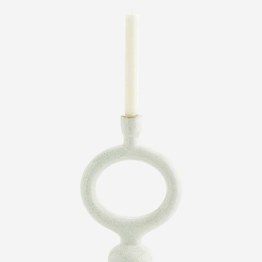 Maison & D Coration Madam Stoltz Bougeoirs Design | Chandelier Rond En Gr S - Off White