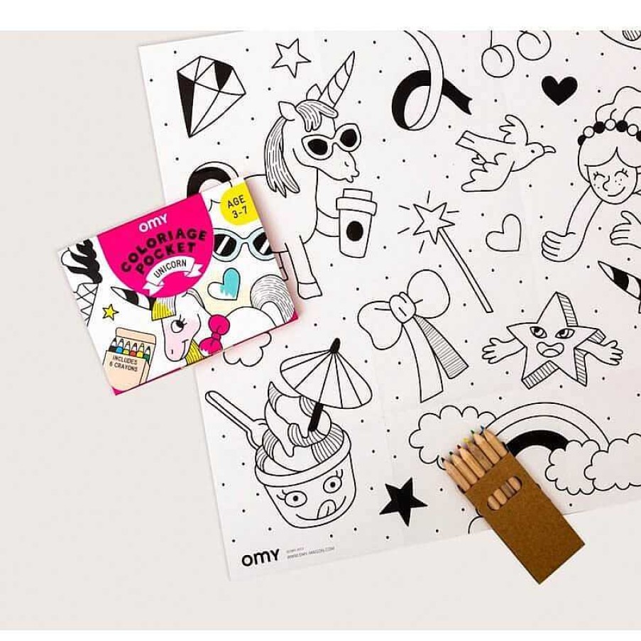 Kids OMY Design&Play Jeux Cr Atifs, De Loisir | Coloriage Pocket - Lily